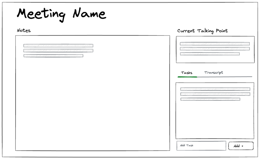 Active Recording UI Layout